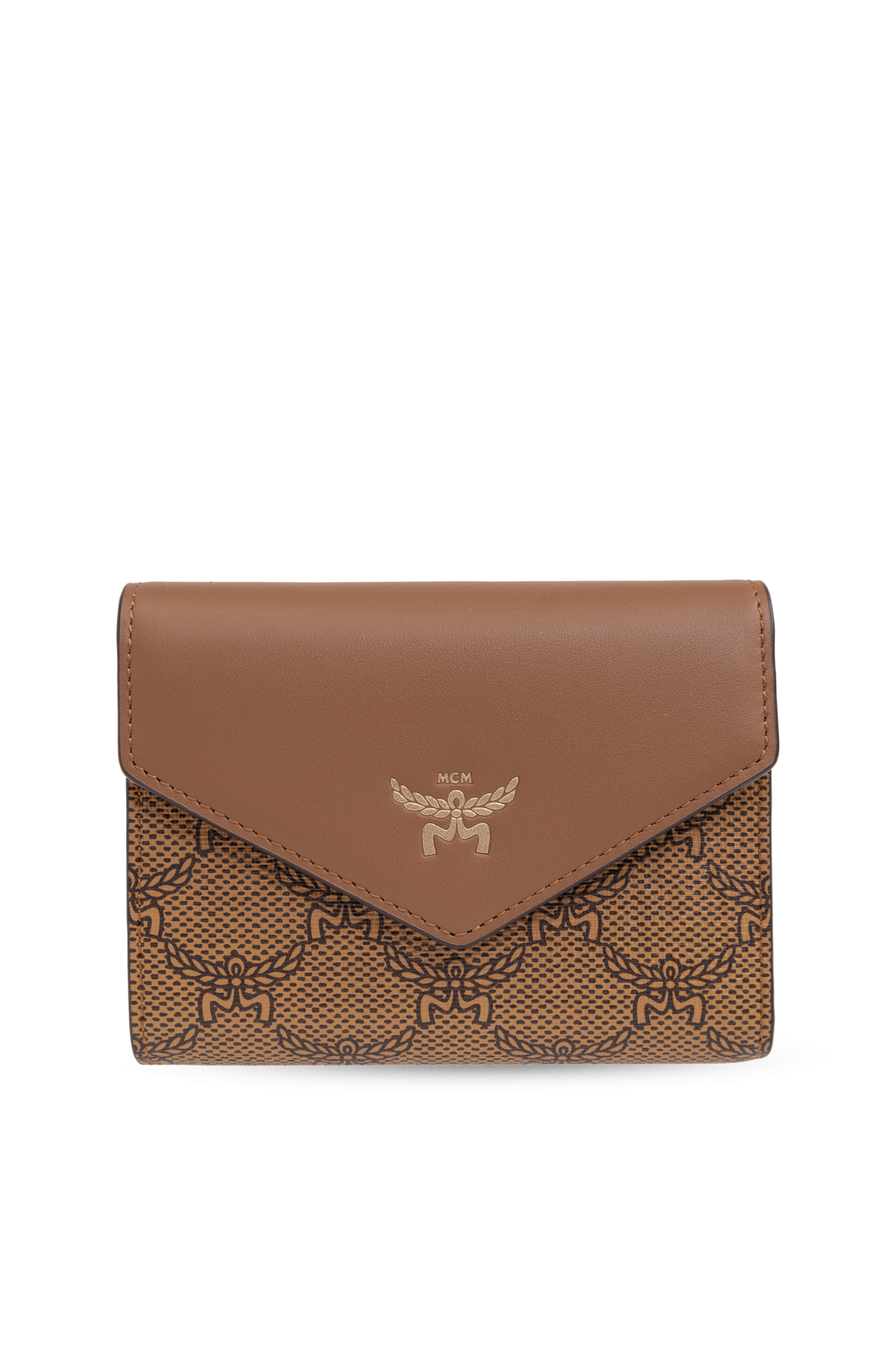 Brown Wallet with Visetos print MCM Vitkac France